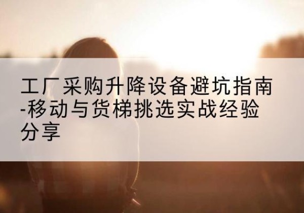 梁子湖移动式升降机怎么选-工厂采购升降设备避坑指南-移动与货梯挑选实战经验分享